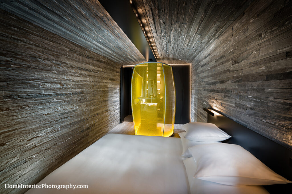 Thom Mayne House of Architects Room at 7132 Hotel, Vals Switzerland - design interior photography