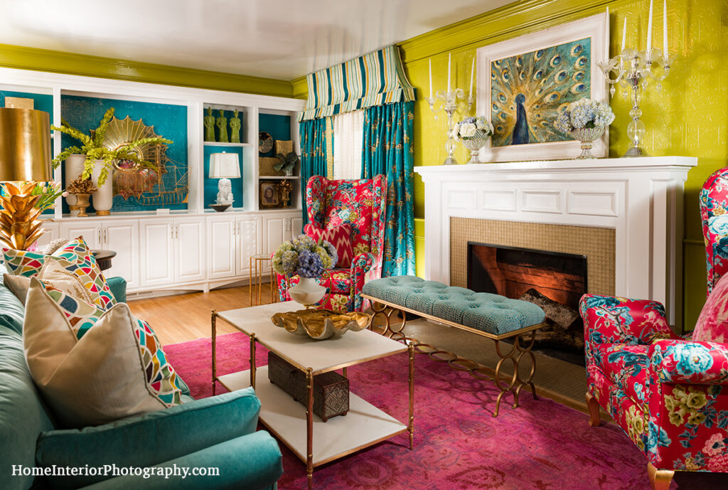 Peacock Living Room - Nathan Taylor - design interior photography
